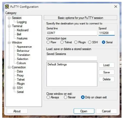 Conexión del adaptador a la placa